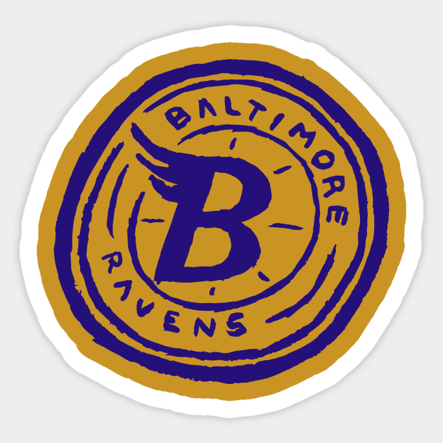 Baltimore Raveeeens 02 Sticker by Very Simple Graph